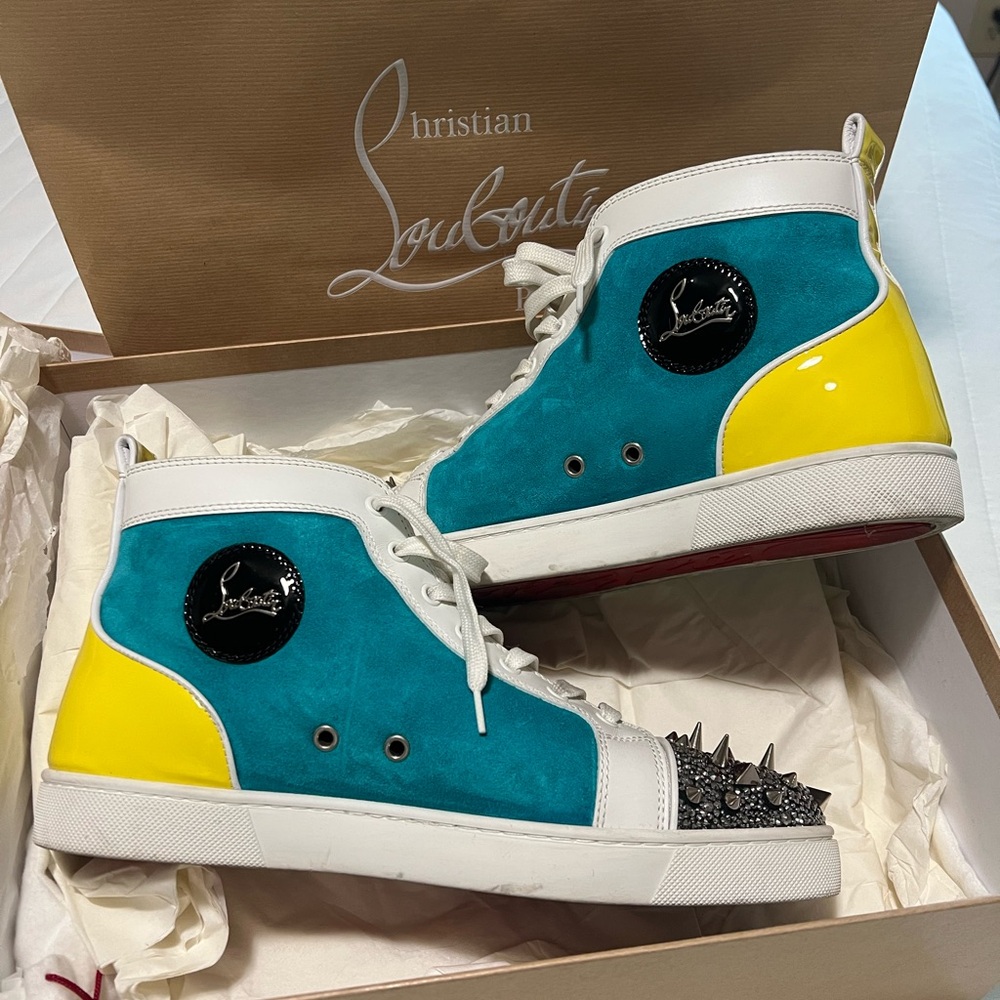 Christian Louboutin Multicolor High-Top Sneakers